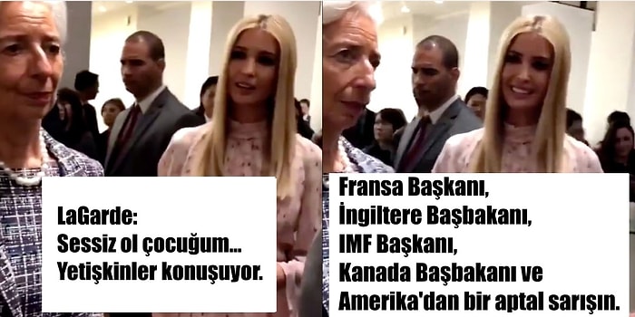 G20 Zirvesi'nde Dünya Liderlerinin Konuşmasına Katılmaya Çalışan Ivanka Trump'a Lagarde'den Gelen Tepki Sosyal Medyayı Salladı!