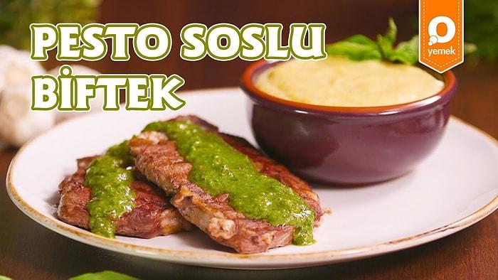 Krem Peynirli Patates Püresi ile Pesto Soslu Biftek Tarifi - Pratik Yemek Tarifleri
