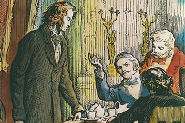 10. — Что, Петр, не видать еще? — спрашивал 20-го мая 1859 года, выходя без шапки на низкое крылечко постоялого двора на *** шоссе, барин лет сорока с небольшим, в запыленном пальто и клетчатых панталонах, у своего слуги, молодого и щекастого малого с беловатым пухом на подбородке и маленькими тусклыми глазенками.