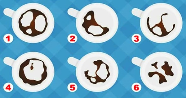 1. Кофейная гуща в какой чашке привлекла ваше внимание?