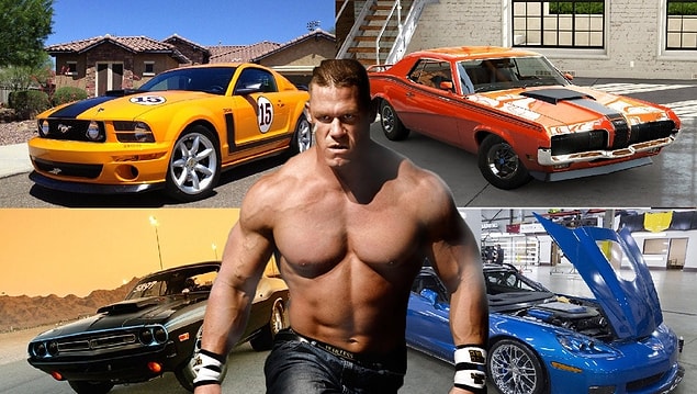 12. Ünlü oyuncu John Cena, kendisi gibi sağlam ve büyük araçları topluyor. :)