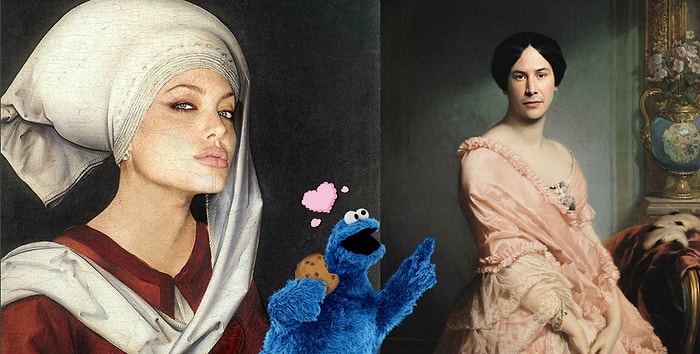 Забавный синтез классической живописи с 20 мировыми знаменитостями