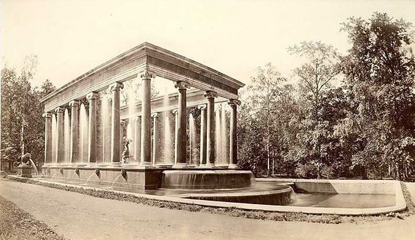 9. Львиный каскад, Петергоф, Нижний парк, 1876 год