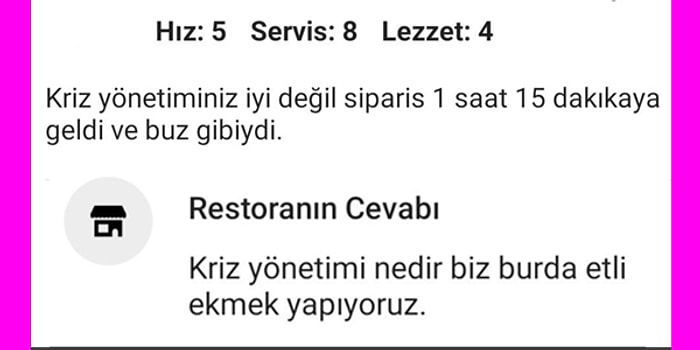 Yemeksepeti'nin Birbirinden Sayko Restoran Sahiplerinden Atarlı ve Komik 12 Cevap