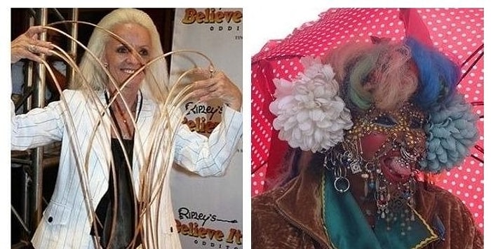 Ногти длиной 8,5 метров, 9 тысяч пирсингов, или Женщины, от рекордов которых вы будете в шоке