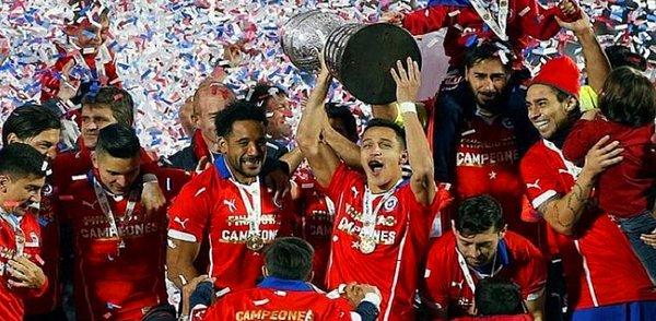 Şili ise, 2015 ve 2016 yılında Copa Amerika kupasının sahibi oldu.