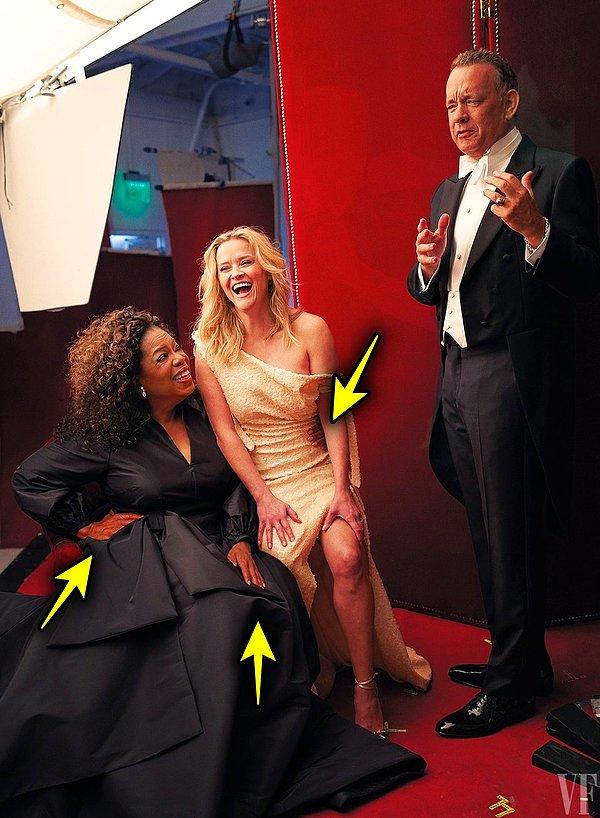 17. Oprah'ın bu fotoğrafına dikkatlice bakarsanız 3 tane eli olduğunu göreceksiniz.