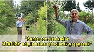 23 Yıl Önce Satın Aldığı Taşlı ve Dikenli Araziyi Bir Cennete Çevirerek Halkın Kullanımına Açmayı Planlayan Recep Amca