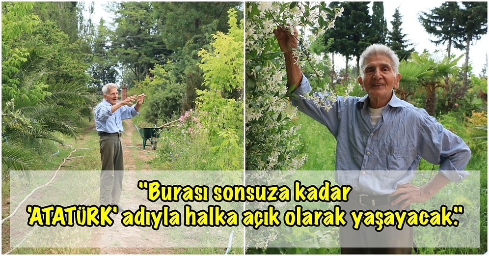 23 Yıl Önce Satın Aldığı Taşlı ve Dikenli Araziyi Bir Cennete Çevirerek Halkın Kullanımına Açmayı Planlayan Recep Amca
