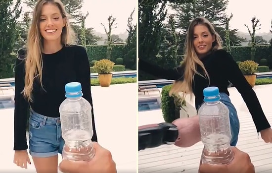 Engelli Kadından Muhteşem #bottlecapchallange Videosu!