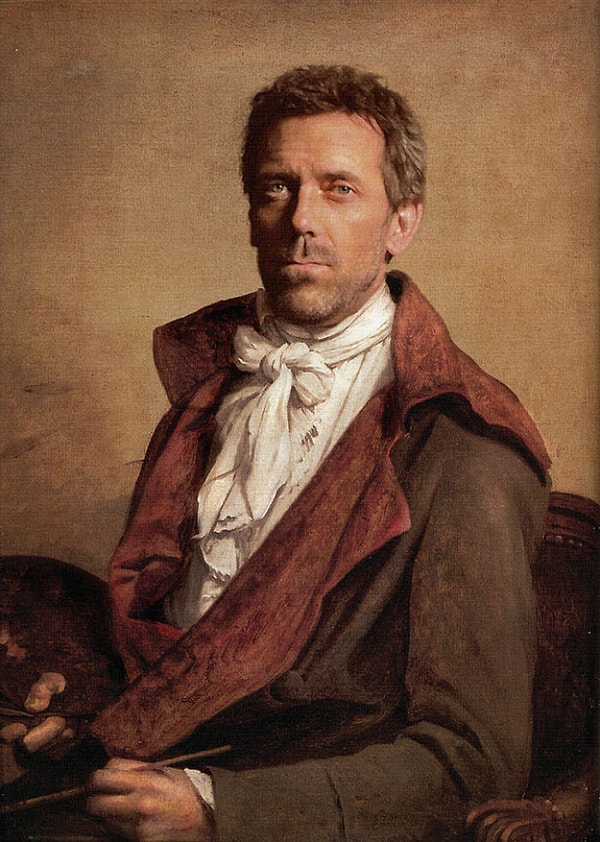 9. Хью Лори на автопортрете Жака-Луи Давида