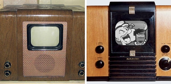 3. Телевизор КВН-49, СССР, (1949) и RCA 621-TS, США, (1946)