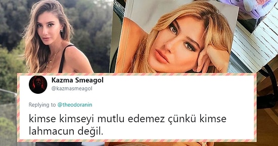 Şeyma Subaşı'nın 'Herkesi Mutlu Edemezsin Çünkü Pizza Değilsin' Cümlesini Tiye Alarak Kendi Alternatif Cümlesini Oluşturan Kişiler