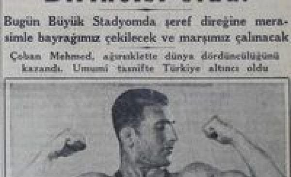 1936 - Türkiye, olimpiyatlarda ilk altın madalyayı aldı. Yaşar Erkan, Berlin Olimpiyatları’nda, güreşte 61 kiloda birinci geldi.