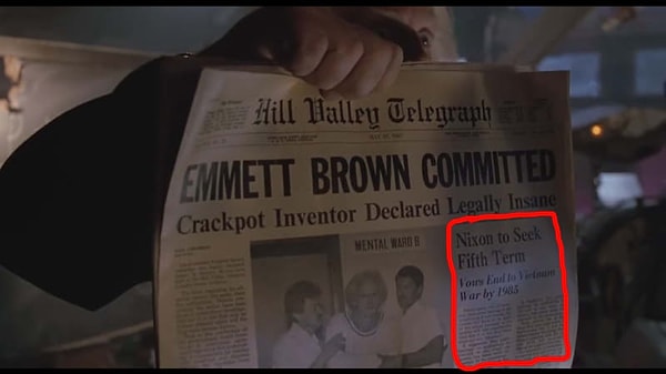 10. В альтернативном времени Ричард Никсон баллотируется на 5-й президентский срок, а война во Вьетнаме продолжается.