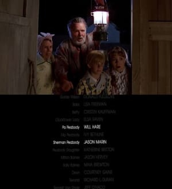 18. В титрах раскрывается, что сына мистера Пибоди зовут Шерман. В 1950-60-х гг. в мультфильме «Приключения Рокки и Буллвинкля и друзей» был сегмент под названием «Невероятная история Пибоди», которая рассказывает о собаке (Пибоди) и его мальчике (Шермане), которые отправились в приключения сквозь время и пространство.