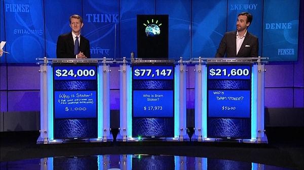 Jeopardy! isimli bir yarışma programının en çok kazanan iki ismiyle sahneye çıkan bilgisayar iki yarışmacıyı da alt etmeyi başarmıştı.