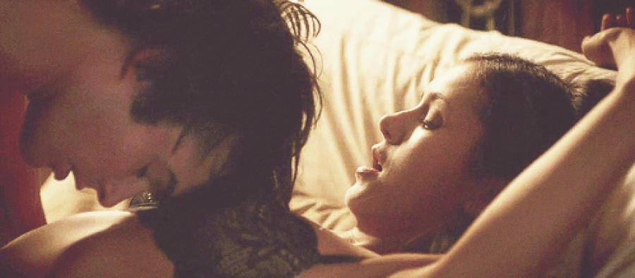 Sensual curly chubby makeout