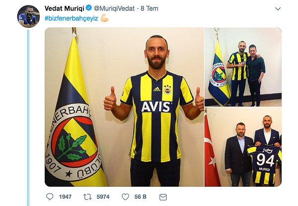Fenerbahçe resmi hesabı transferi böyle duyurdu.