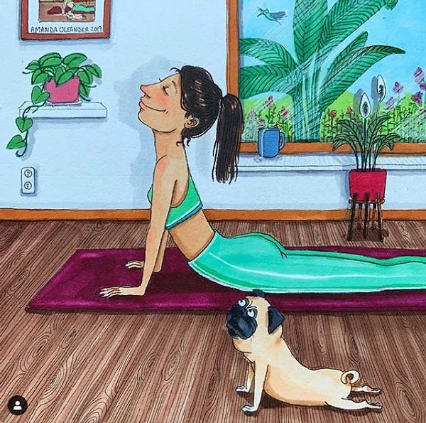 17. А вы еще спрашиваете, почему "собаку мордой вверх" именно так называют