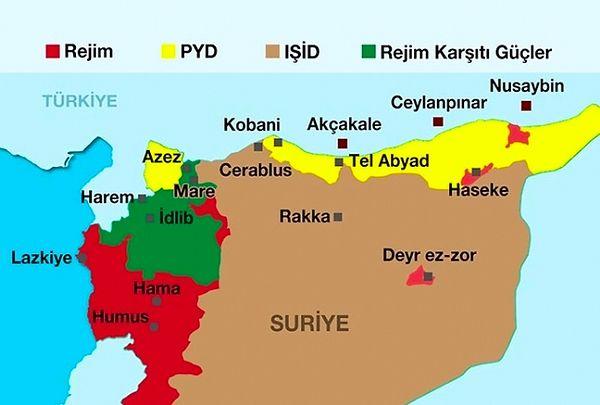 2013 - Suriye'de PYD Tarafından ele geçirilen yerleşim yeri özerk bölge ilan edildi.