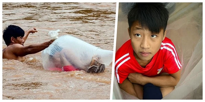 Eğitim İçin Hayatınızı Riske Atar mıydınız? Vietnam'daki Bu Köyde Çocuklar Okula Gitmek İçin Nehirleri Poşetler İçinde Geçiyorlar!