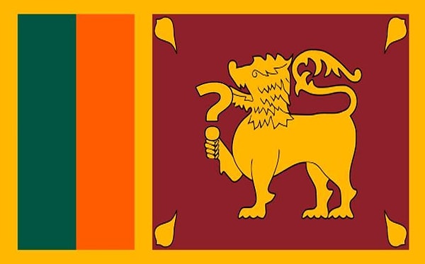 9. Что держит лев на флаге Шри-Ланки?