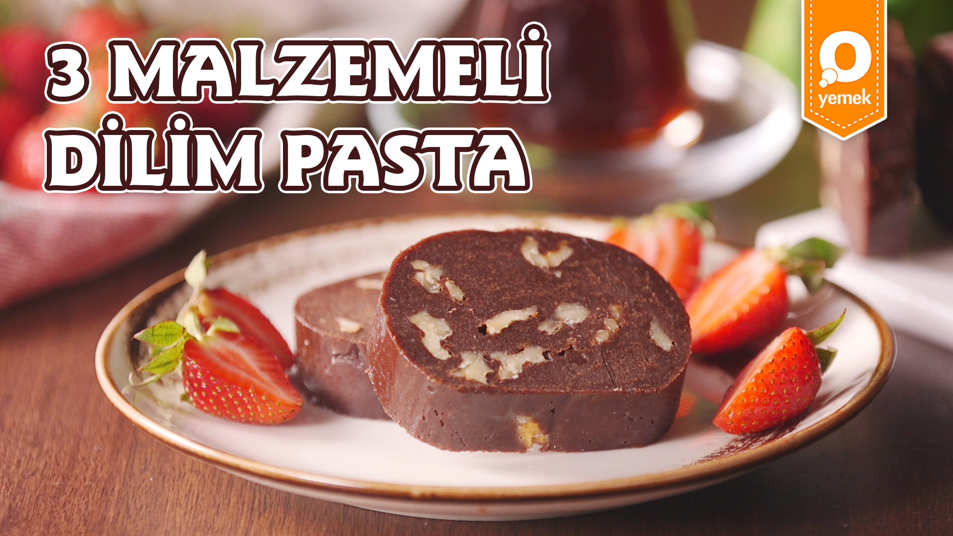 Şipşak Hazırlayabileceğiniz Nefis Bir Pasta! 3 Malzemeli Dilim Pasta