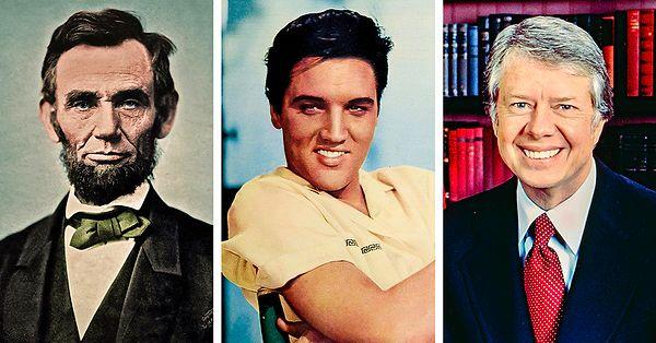 2. Eski Amerika başkanları Abraham Lincoln ve Jimmy Carter, Elvis Presley'nin uzaktan akrabalarıydı.