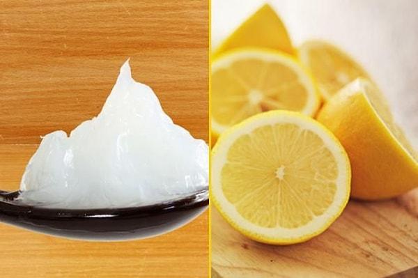 1. Vazelin ve limon suyu