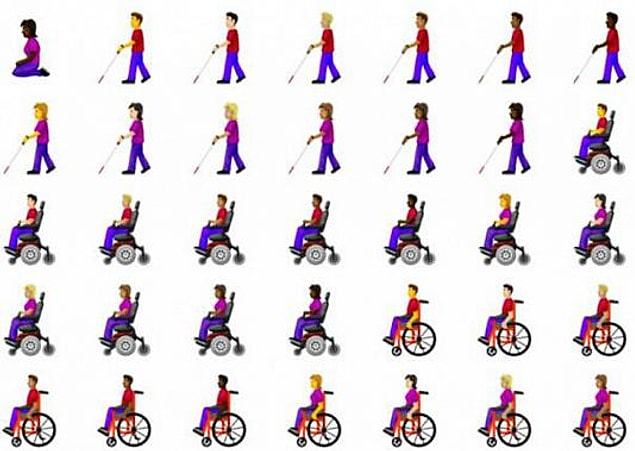 Engellilere ilişkin emojiler geliyor