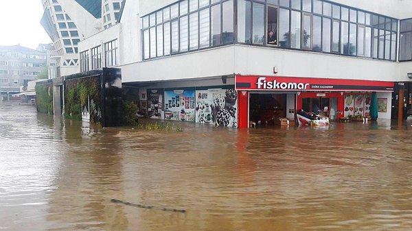 Sel nedeniyle çok sayıda ev, dükkan ve tarım alanı sular altında kaldı.
