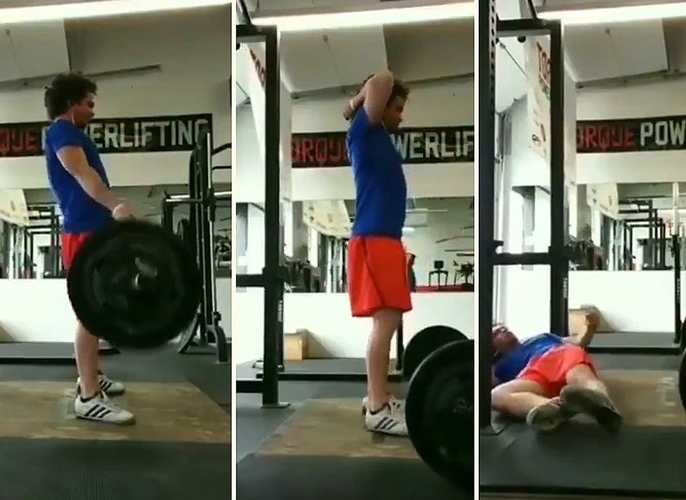 Что бывает, когда слишком много на себя берешь в спортзале (не для впечатлительных)