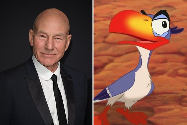 6. Disney başlangıçta 'Zazu' rolü için Patrick Stewart'ı düşünmüş.