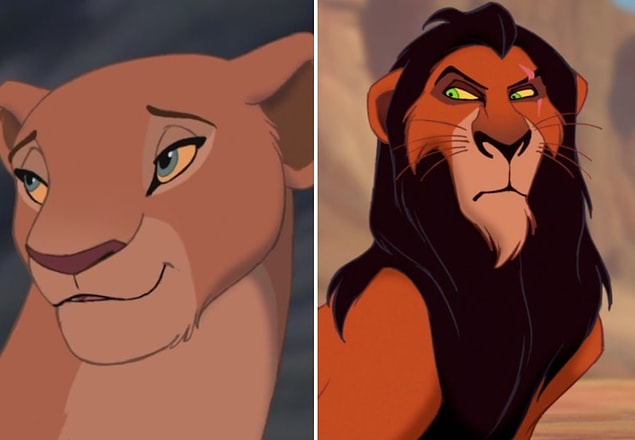 9. Aslında, Scar'in Nala'yı baştan çıkarmaya çalıştığı bir sahne vardı.