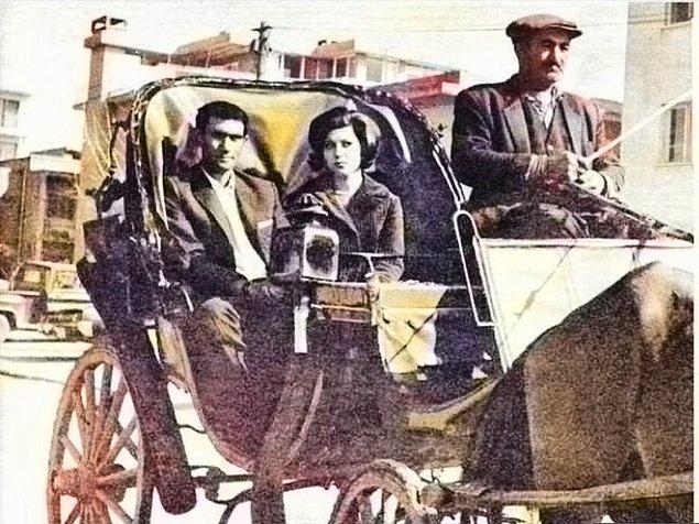 Yılmaz Güney ve Nebahat Çehre, Diyarbakır, 1970.