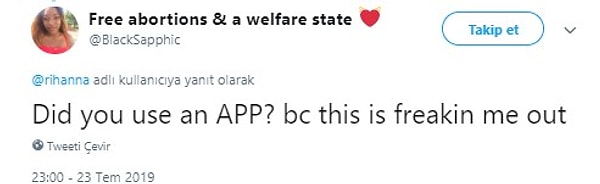 #2 " Ты использовала какое-то приложение? Если нет, то это пугает меня"