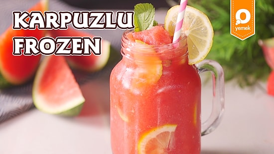 Karpuzu Buz Gibi Tüketmenin En Eğlenceli Yolu! Karpuzlu Frozen Nasıl Yapılır?