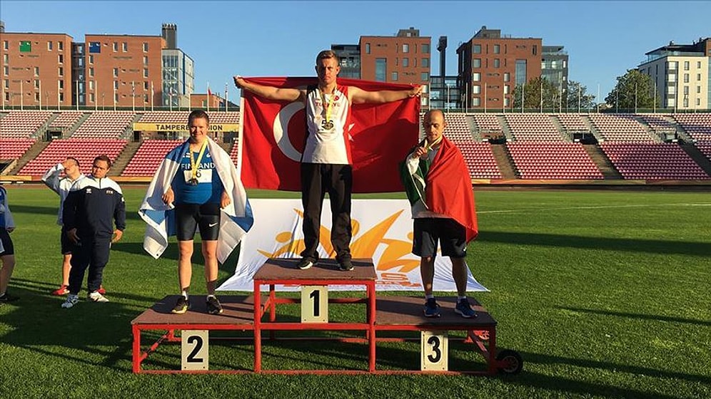 Down Sendromlular Avrupa Atletizm ve Masa Tenisi Şampiyonası'nda Ali Topaloğlu Dünya Rekoru Kırdı!