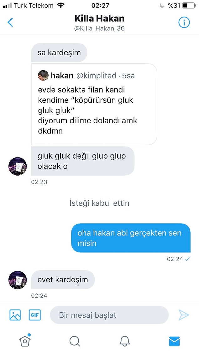 Son olarak yine bir Twitter kullanıcısı, gündemde olan Killa Hakan üzerinden aynı şeyi yapmayı denedi.