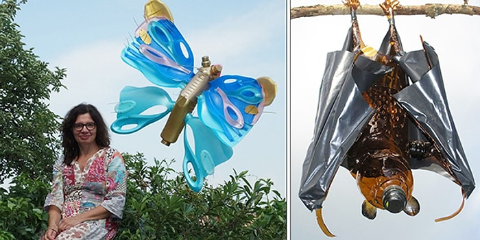 Derya Baykal'ın Çek Şubesi: "Artık Bir Şeyler Değişmeli" Diyen Sanatçının Plastik Şişelerden Yaptığı Özel Tasarımlar