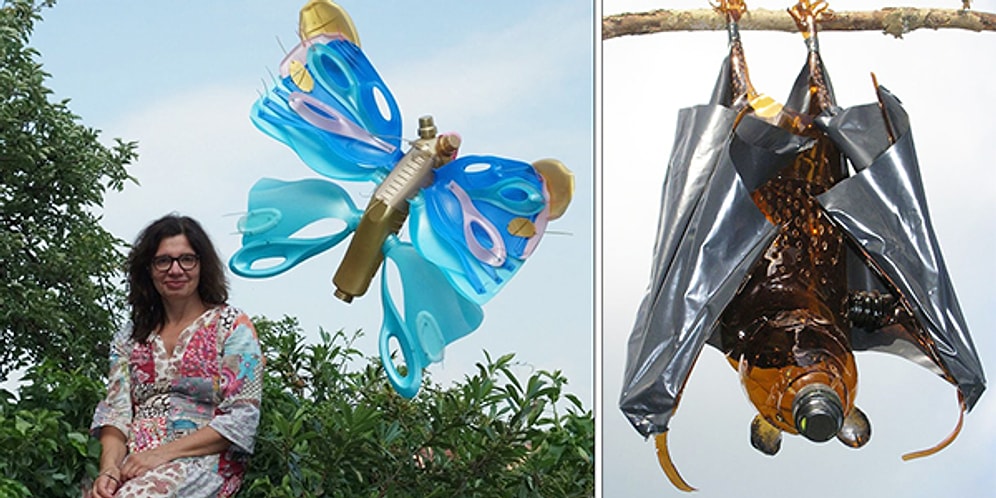 Derya Baykal'ın Çek Şubesi: "Artık Bir Şeyler Değişmeli" Diyen Sanatçının Plastik Şişelerden Yaptığı Özel Tasarımlar