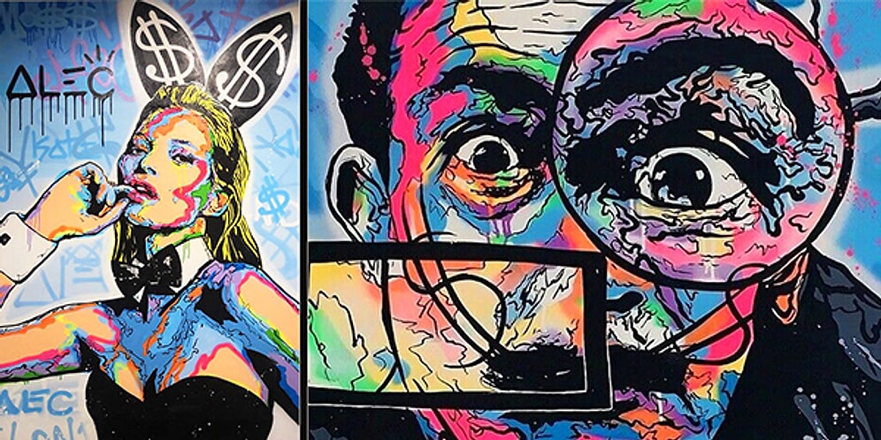 Ünlü Simaları Özgün Grafiti Tarzıyla Buluşturan Sanatçıdan Görsel Şölen Tadında Çalışmalar