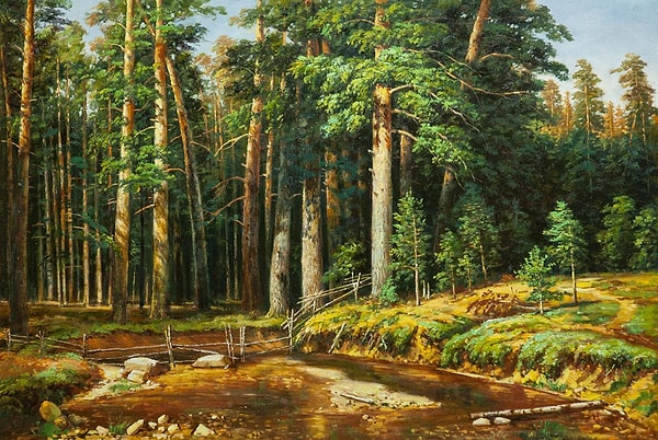 2. "Под ним струя светлей лазури, Над ним луч солнца золотой… А он, мятежный, просит бури, Как будто в бурях есть покой!"