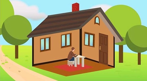 Внутри дома