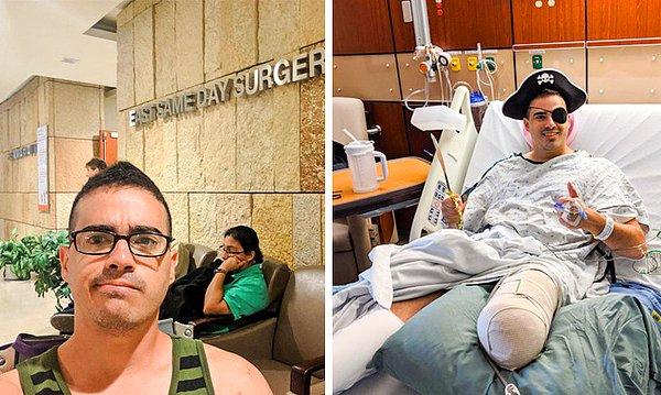 9. Tek bacağı kesilen adama sosyal medyadan yüzlerce kişi destek oldu:
