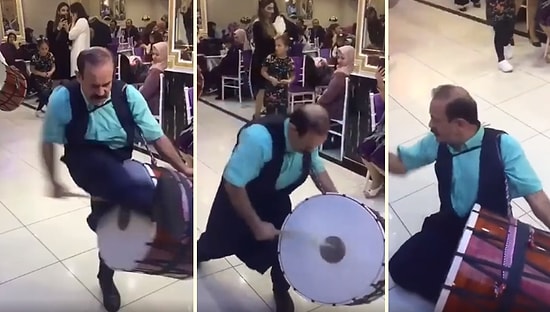 Davulu Çalmayıp Adeta Tekme Tokat Dalan Dayı