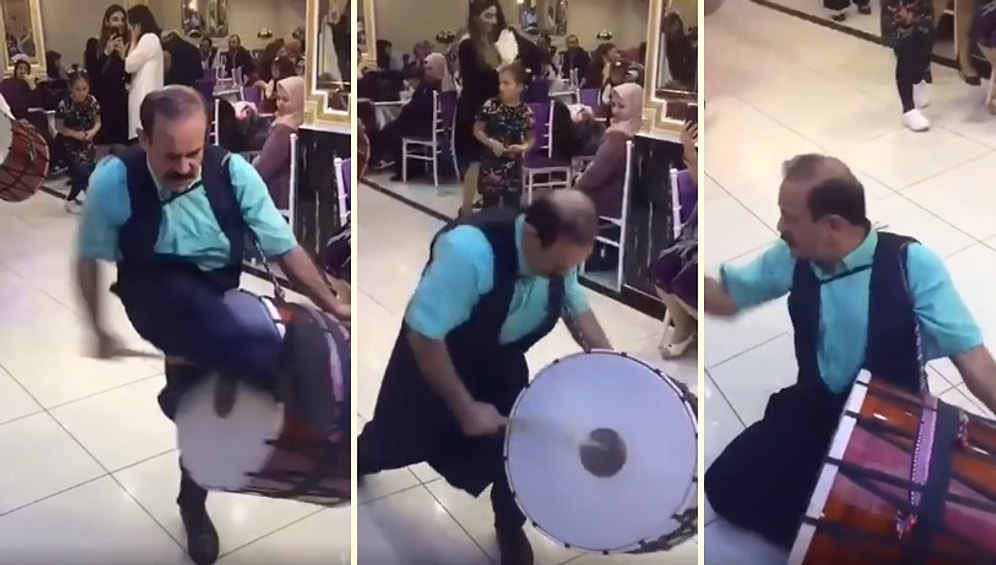 Davulu Çalmayıp Adeta Tekme Tokat Dalan Dayı