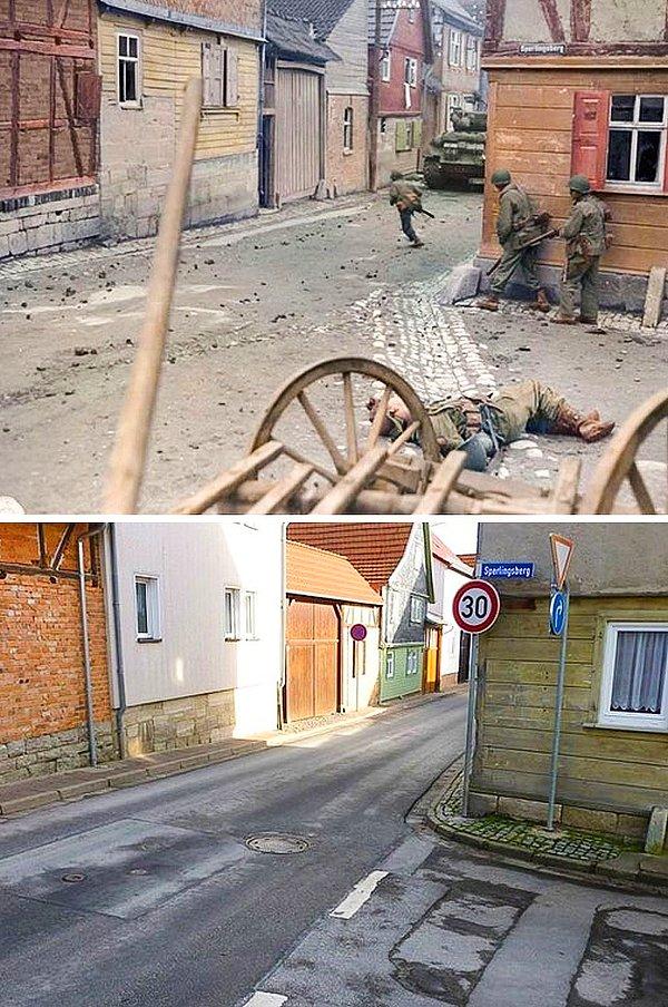 5. Savaş sırasında ve şimdi, aynı sokak...
