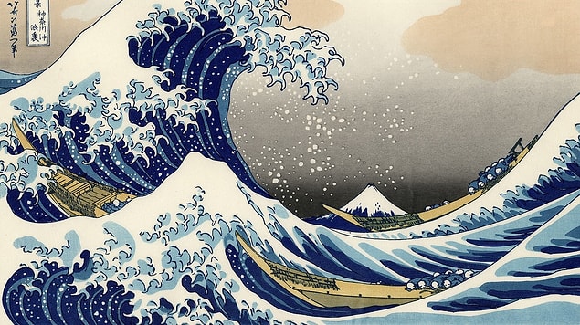 Kanagawa Oki Nami Ura tablosu 1831 yılında, Fuji Dağı'nın Otuz Altı Manzarası (Fugaku Sanju-roku Kei) adlı bir dizi tahta baskının bir parçası olarak yaratıldı.